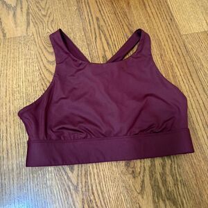 Fabletics Women's Burgundy Sports Bra